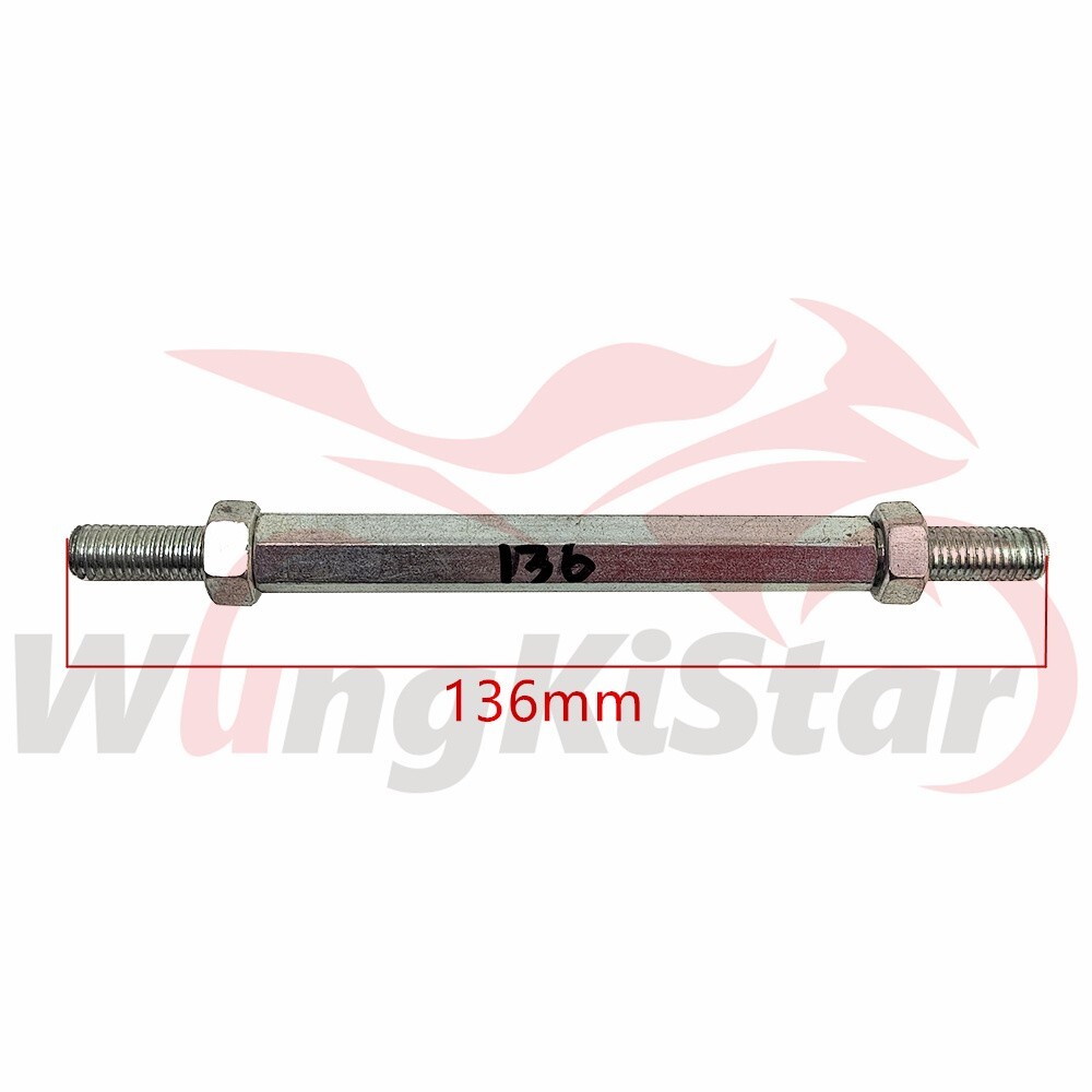 ATV Bike M8 136mm/5.35″ Steering Tie Rod Ball Joint L+R 8mm Thread Drag Linkage