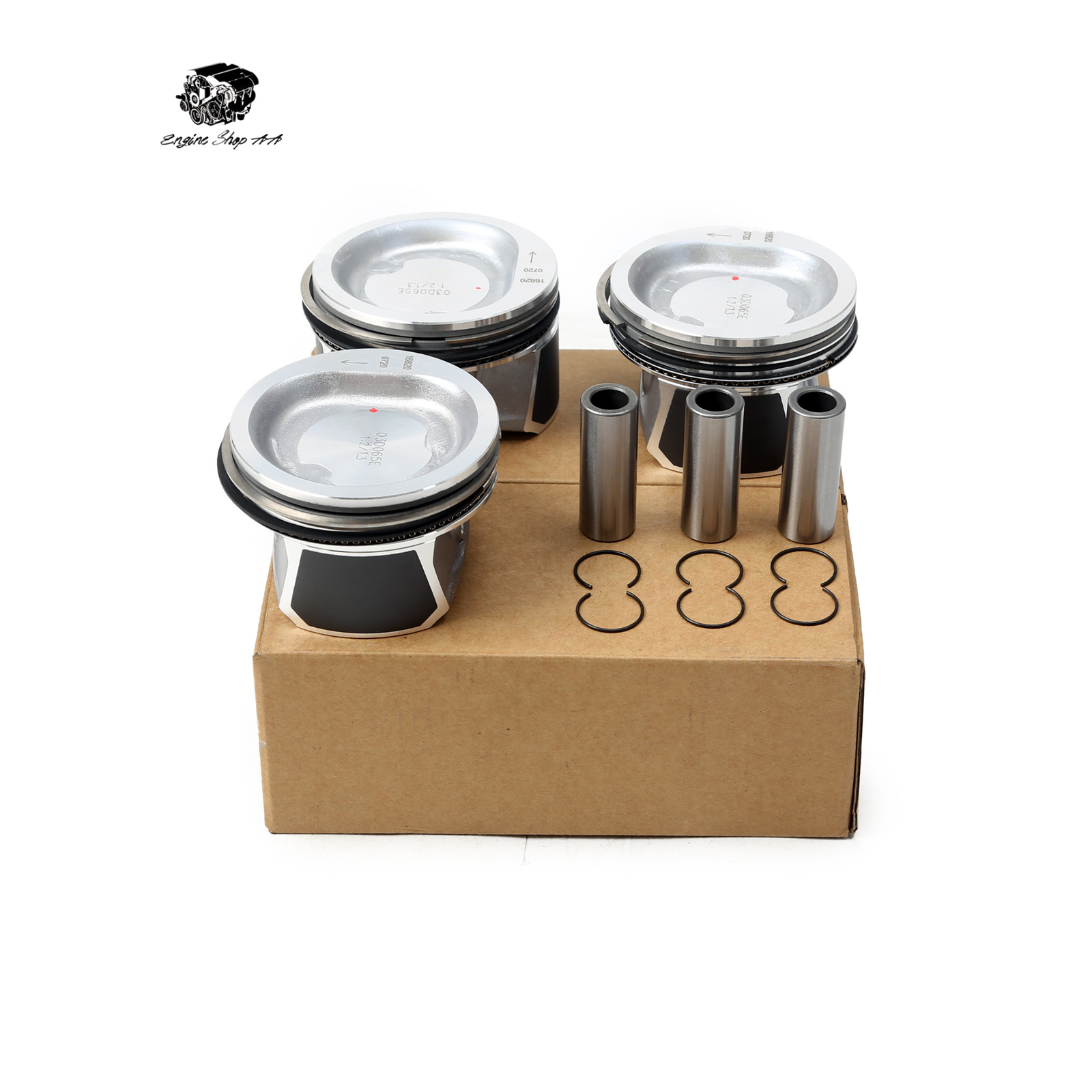 Piston Assembly Fit For Skoda Seat Polo 1.2L 01-07 EA111 76.51mm 03D107103G