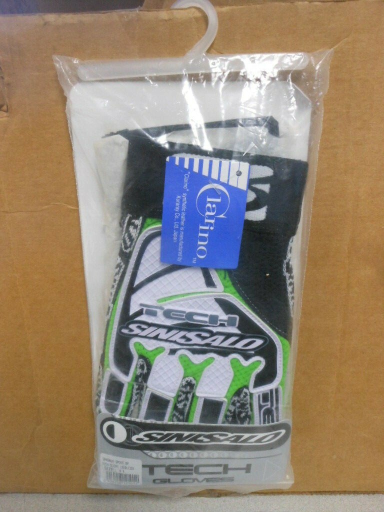 NOS Sinisalo Clarino Synthetic Leather Sport Tech Gloves Motocross MX Size 11 XL