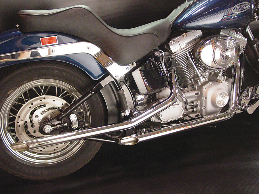 Exhaust Drag Pipe Set Slash Cut Ends fits Harley Davidson