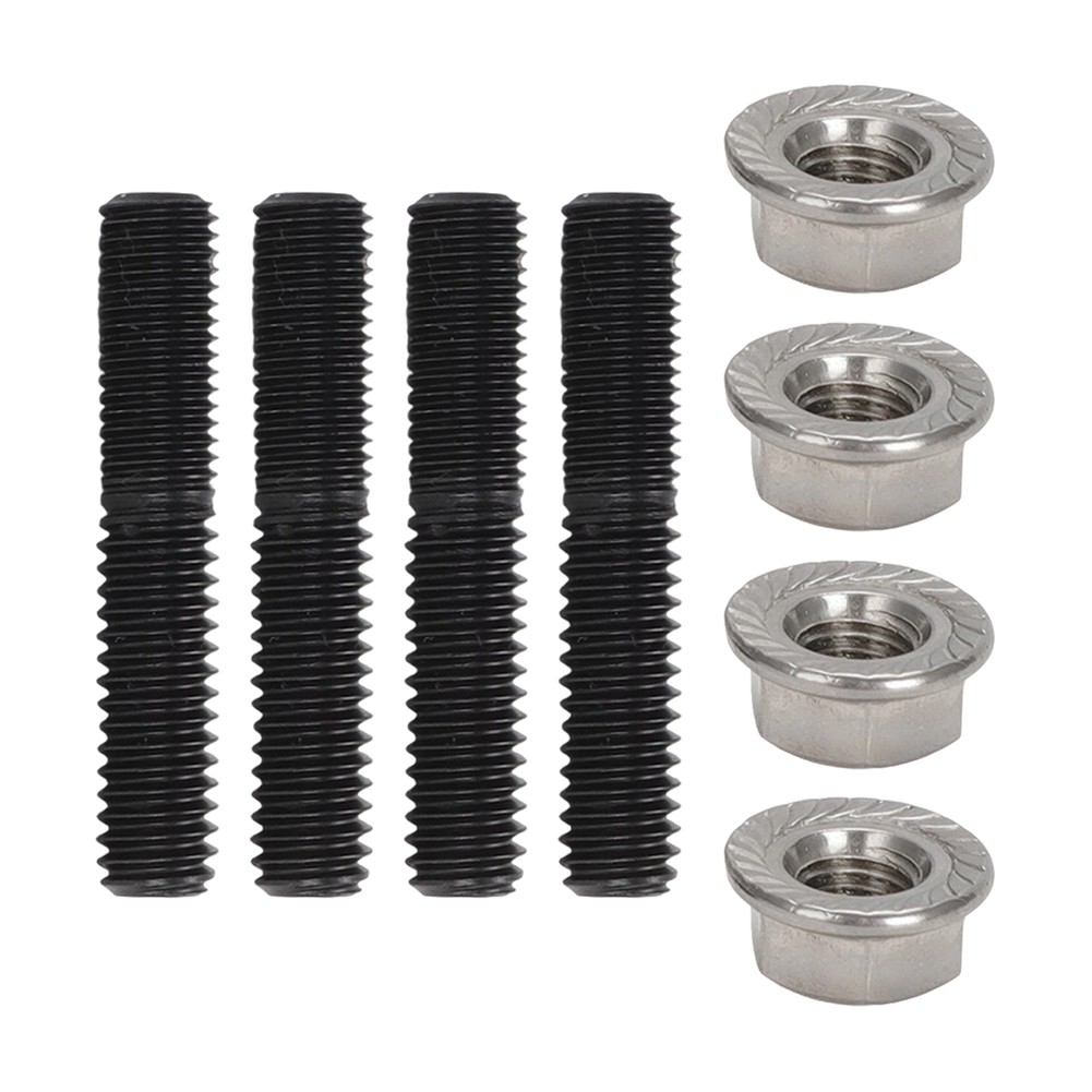 4 Exhaust Flange Studs Nuts For 1984-2015 Harley Big Twin Sportster XL #16715-83