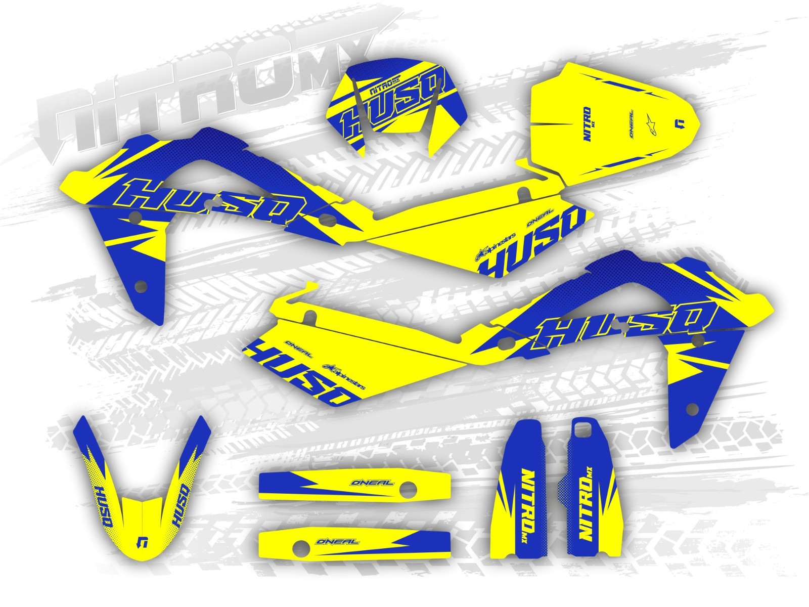 Graphics Kit for Husqvarna SM 450 510R 2005 2006 2007 Premium Decals Stickers