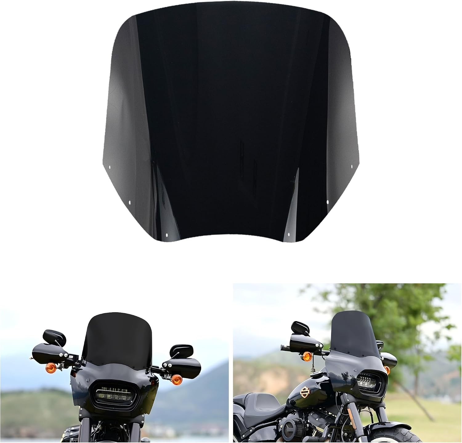 13″ Black Fairing Windscreen Windshield Replacement Fits For FATECIM 6021 6024