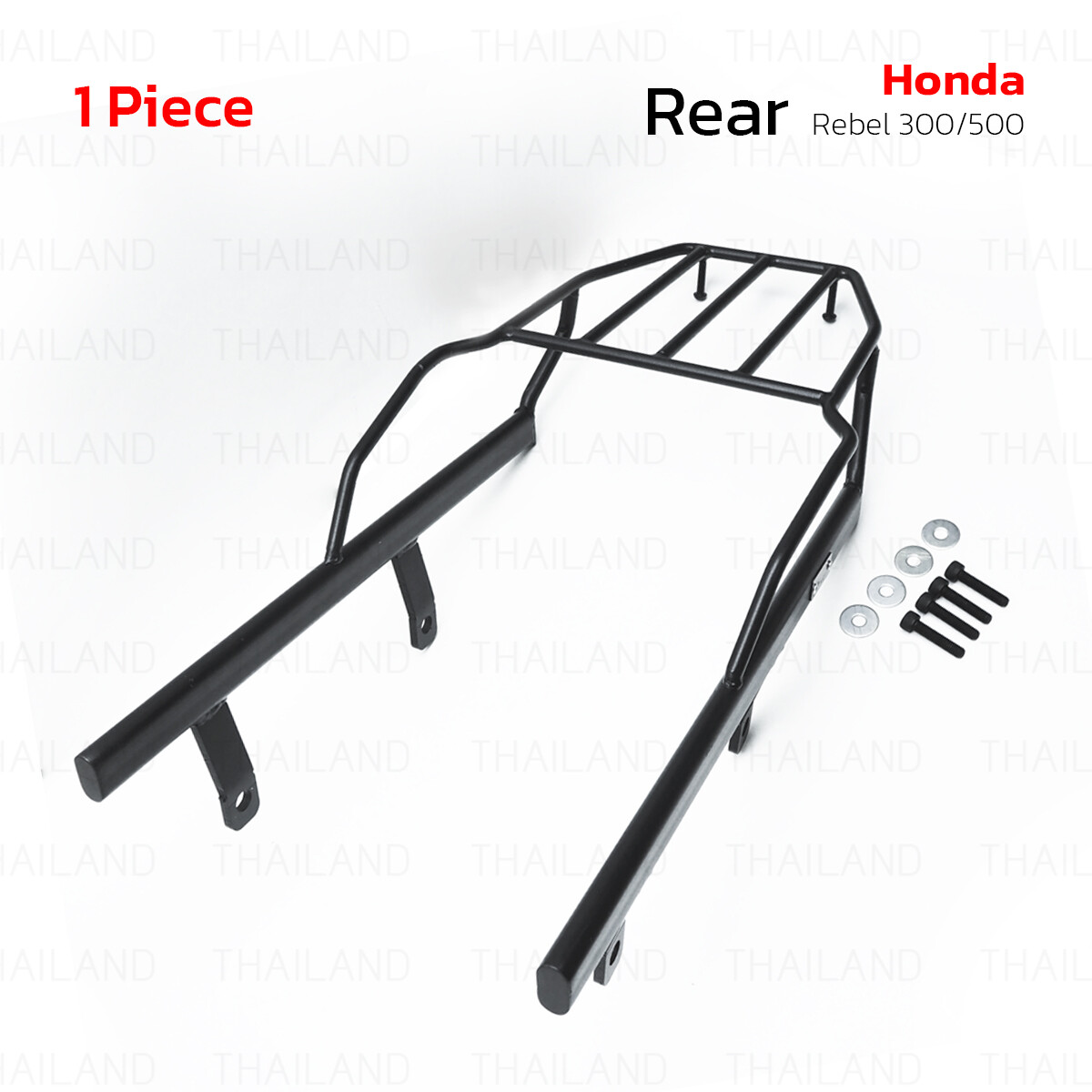 Fits Honda Rebel 300/500 CMX 2017 – 23 Rear Steel Black Luggage Rack Carrier