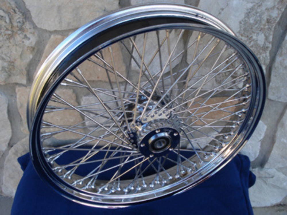 21X3.25″ KCINT 80 SPOKE SINGLE DISC FRONT WHEEL FOR HARLEY TOURING & FXST 1984-9