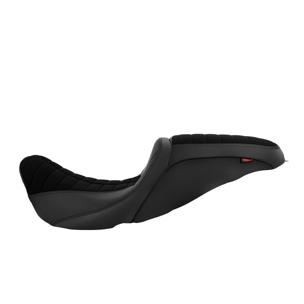 Black Stitching Driver Passenger Gel Seat For Harley Road King 1997-2007 Models