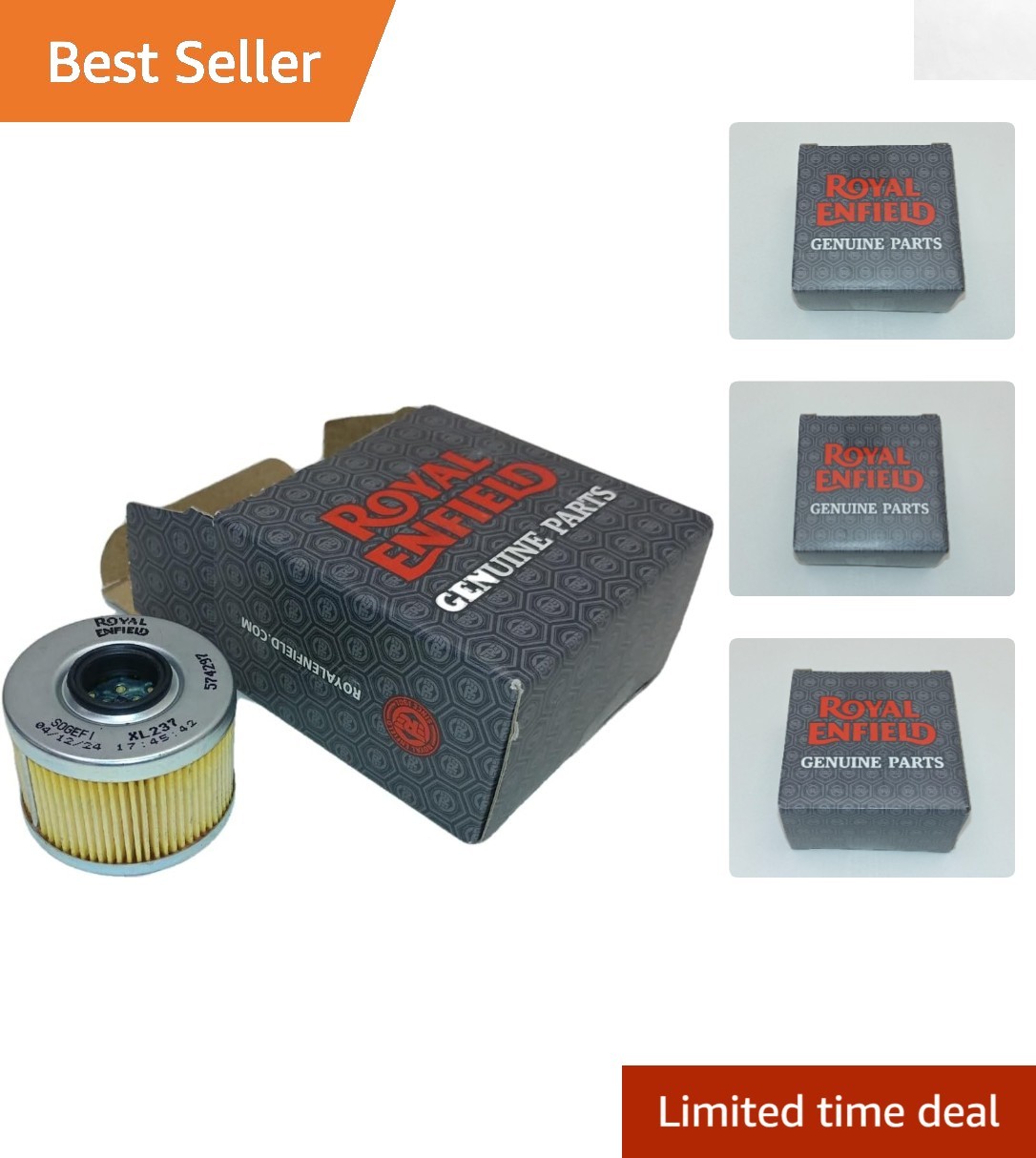 Durable Steel Royal Enfield Oil Filter for 450 Himalayan & Guerilla Motorcycles