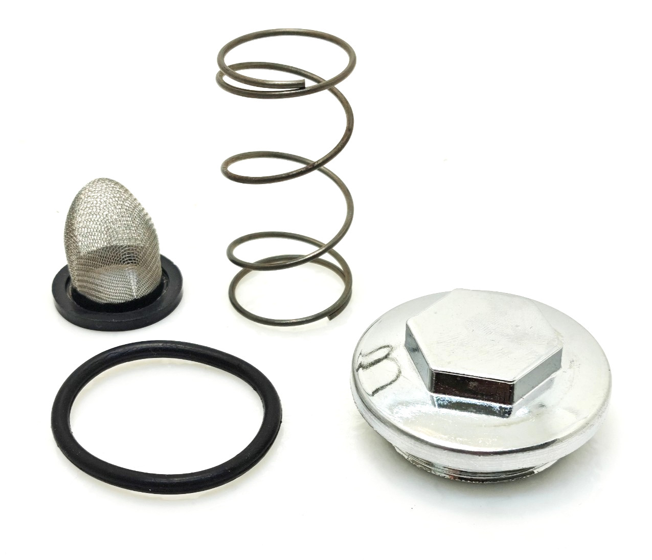 Engine Oil Sump Drain Plug Cap Filter Spring Set for Honda CG125 CG250