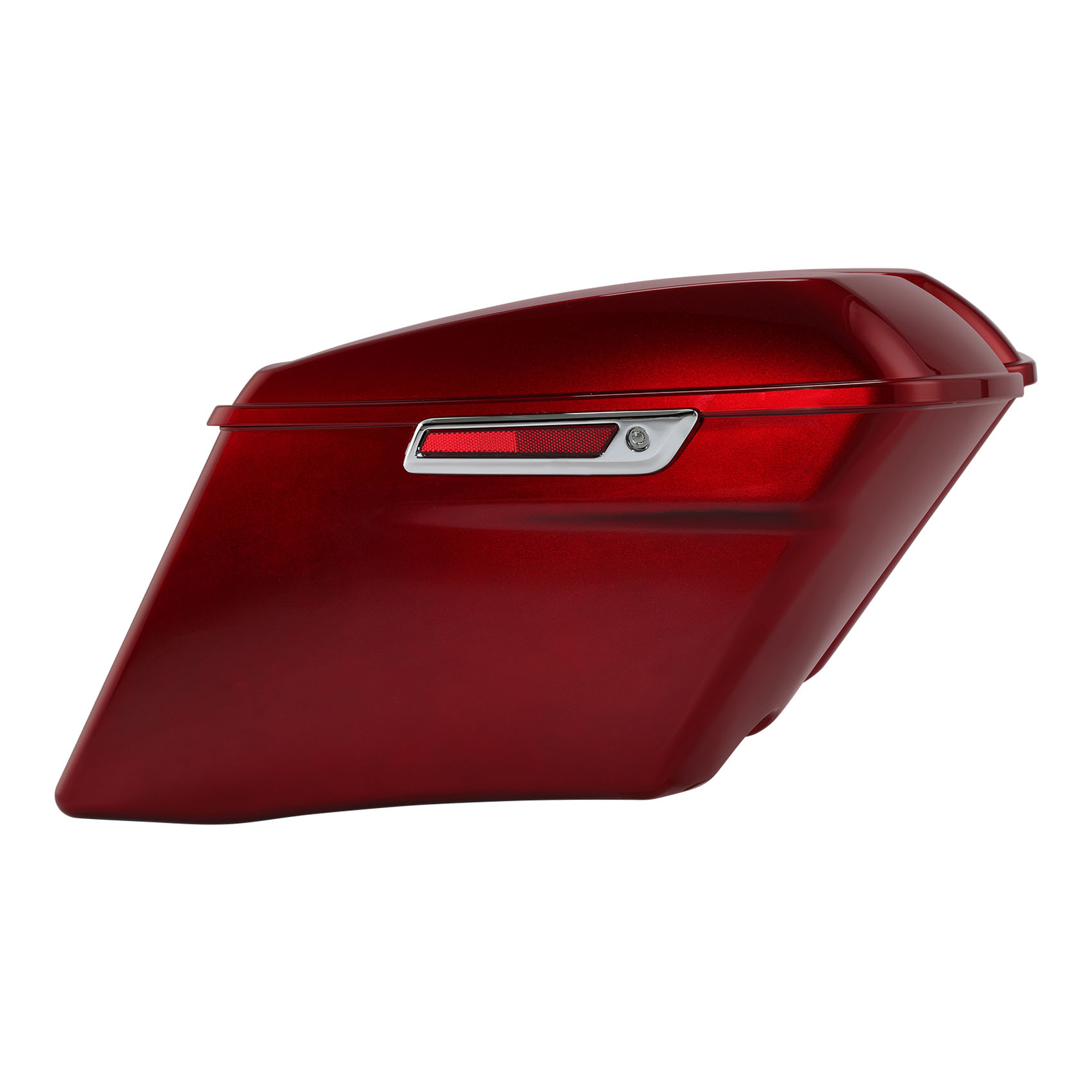 4″ Hard Extended Saddlebags Fit For Harley FLTRX 14-24 Velocity Red Sunglo