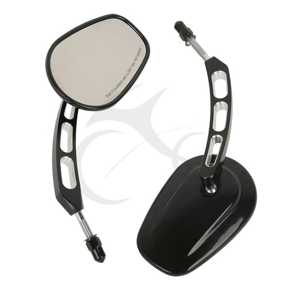 Universal 8mm Rear View Side Mirrors Fit For Harley Touring Road King Road Glide