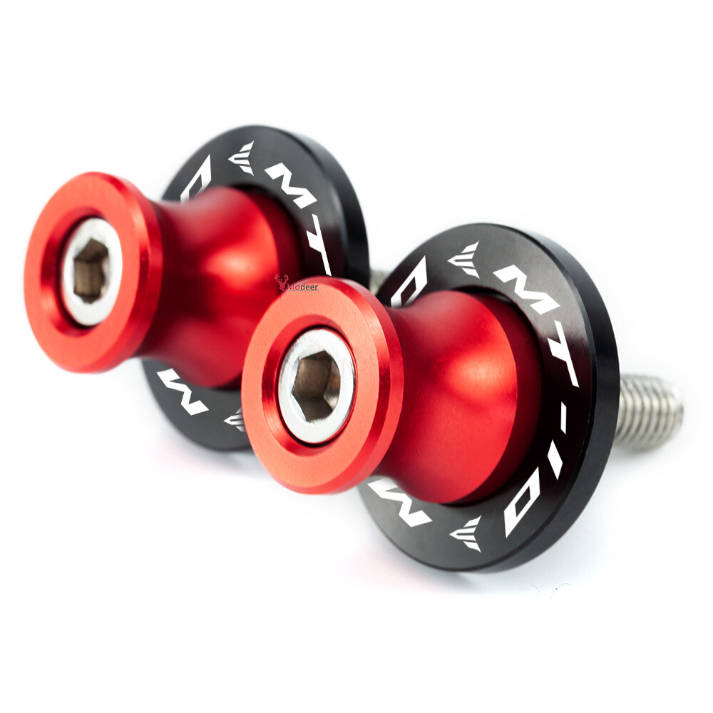 Motorcycle Swingarm Spools Sliders Stand Screws M6 1 Pair For YAMAHA MT-10 MT10