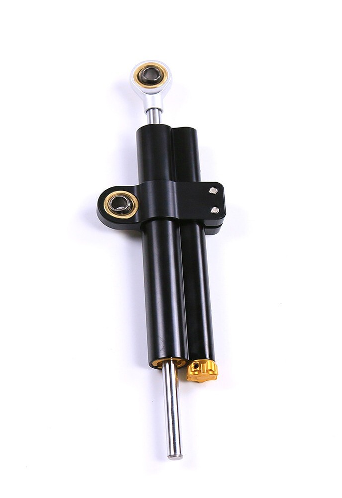 Ohlins Adjustable Steering Damper Stabilizer Universal Motorcycle Black 2-Tube