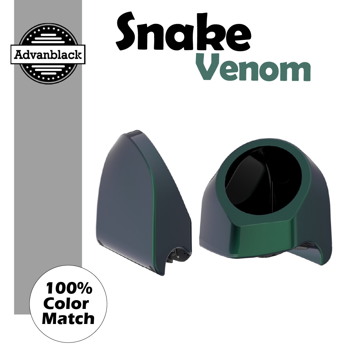 Snake Venom 6.5 inches Speaker Pods Fits Advanblack & Harley King Tour Pack
