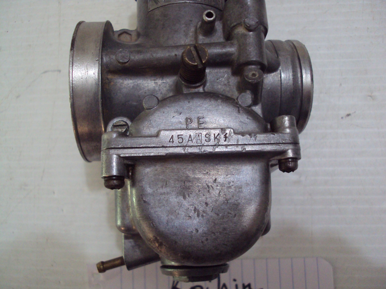 OEM Keihin PE 45AASK motorcycle carburetor, Honda, Kawasaki, 38mm, Very Nice
