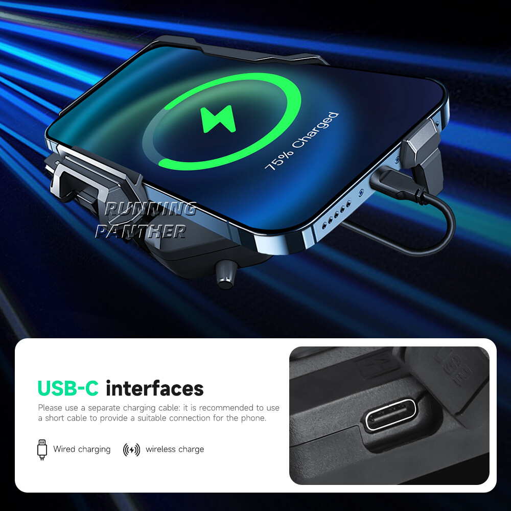Wireless Charger Phone Mount USB Fast Charging For BMW R1300GS R 1300 GS