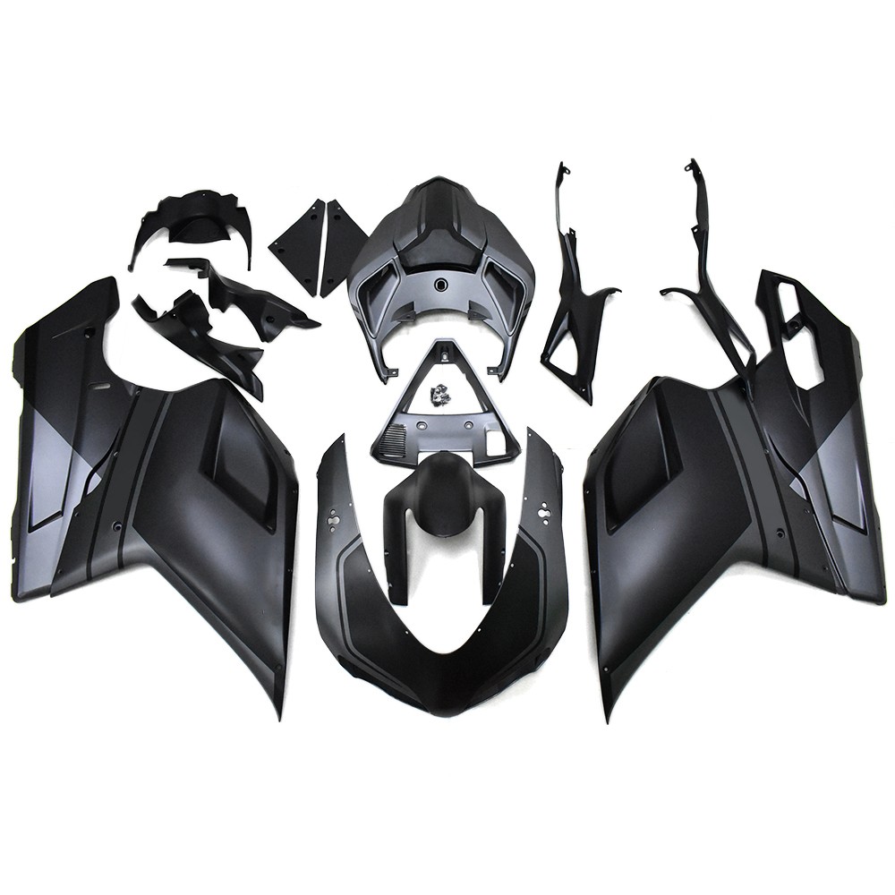 Bodywork Fairings for Ducati 1098 848 1198 2007-2012 ABS Fairing Kit Black Gray