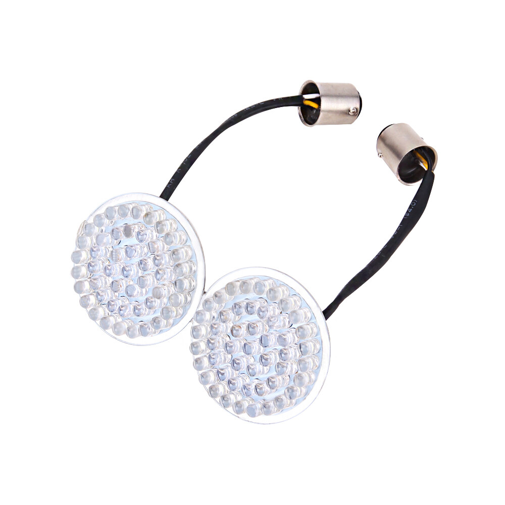 2Pcs 1157 LED Turn Signals Blinker Light For Harley Dyna Street Glide Road King
