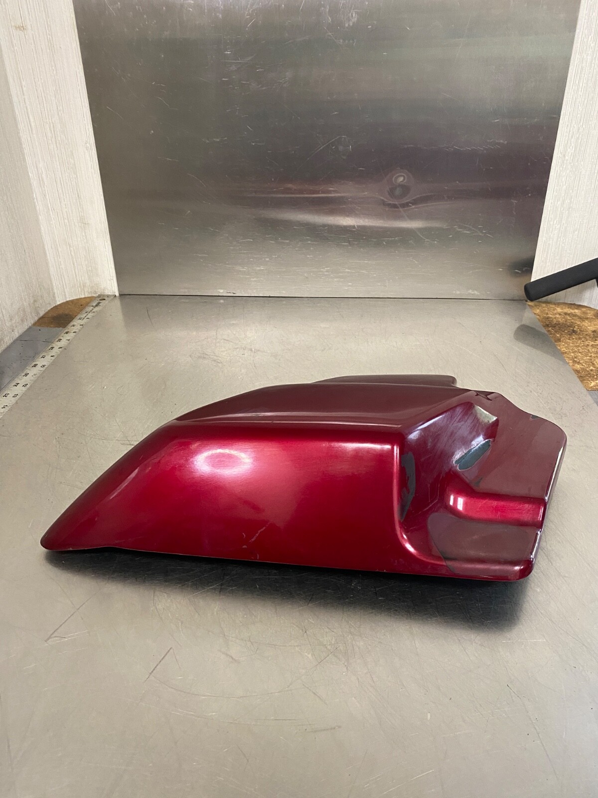 2004 Harley Davidson Road King Custom FLHRS Right Side Cover Lava Red Sunglow