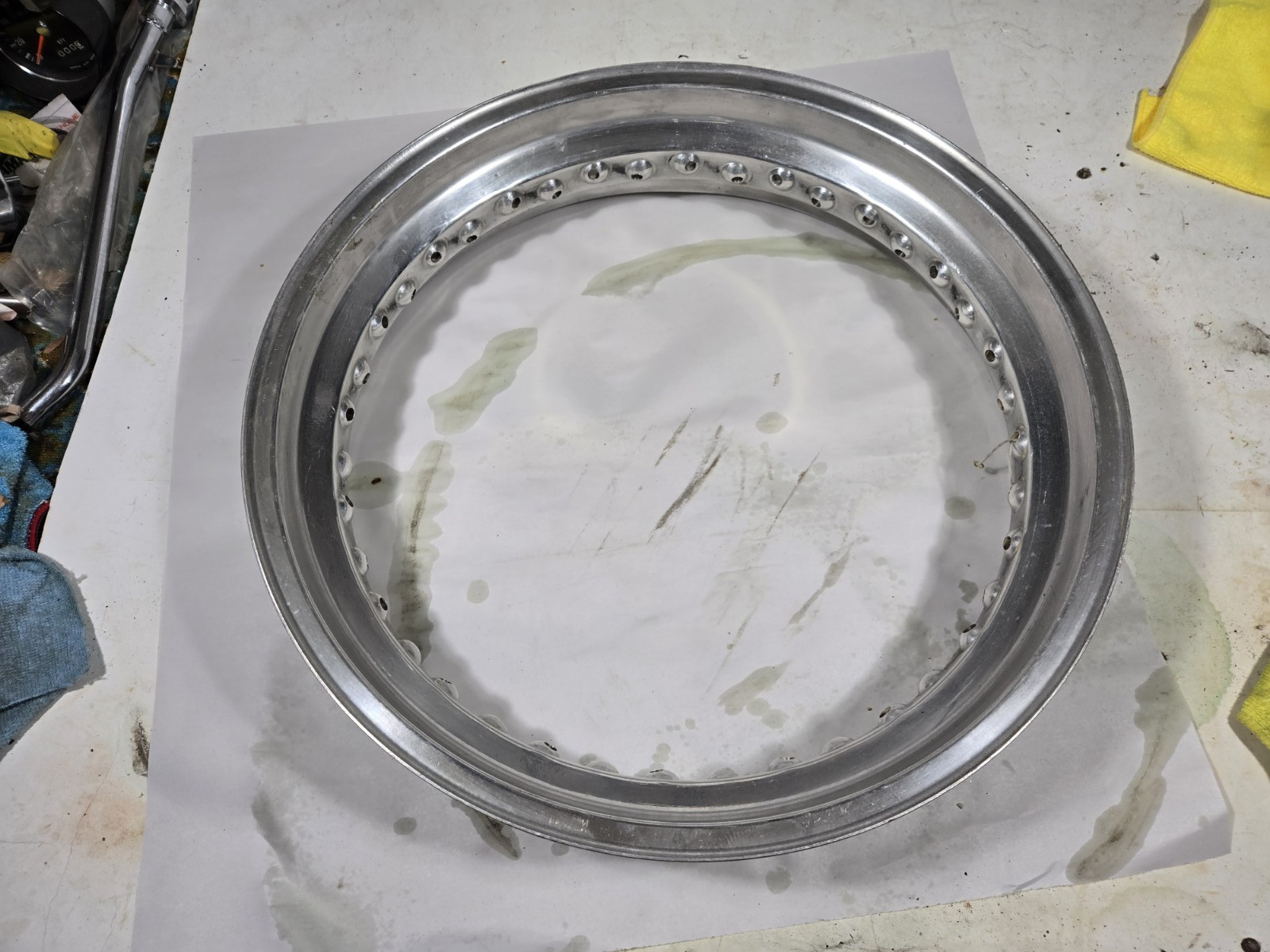 NOS Akront Aluminum Shouldered Rim 18″ x 3.50