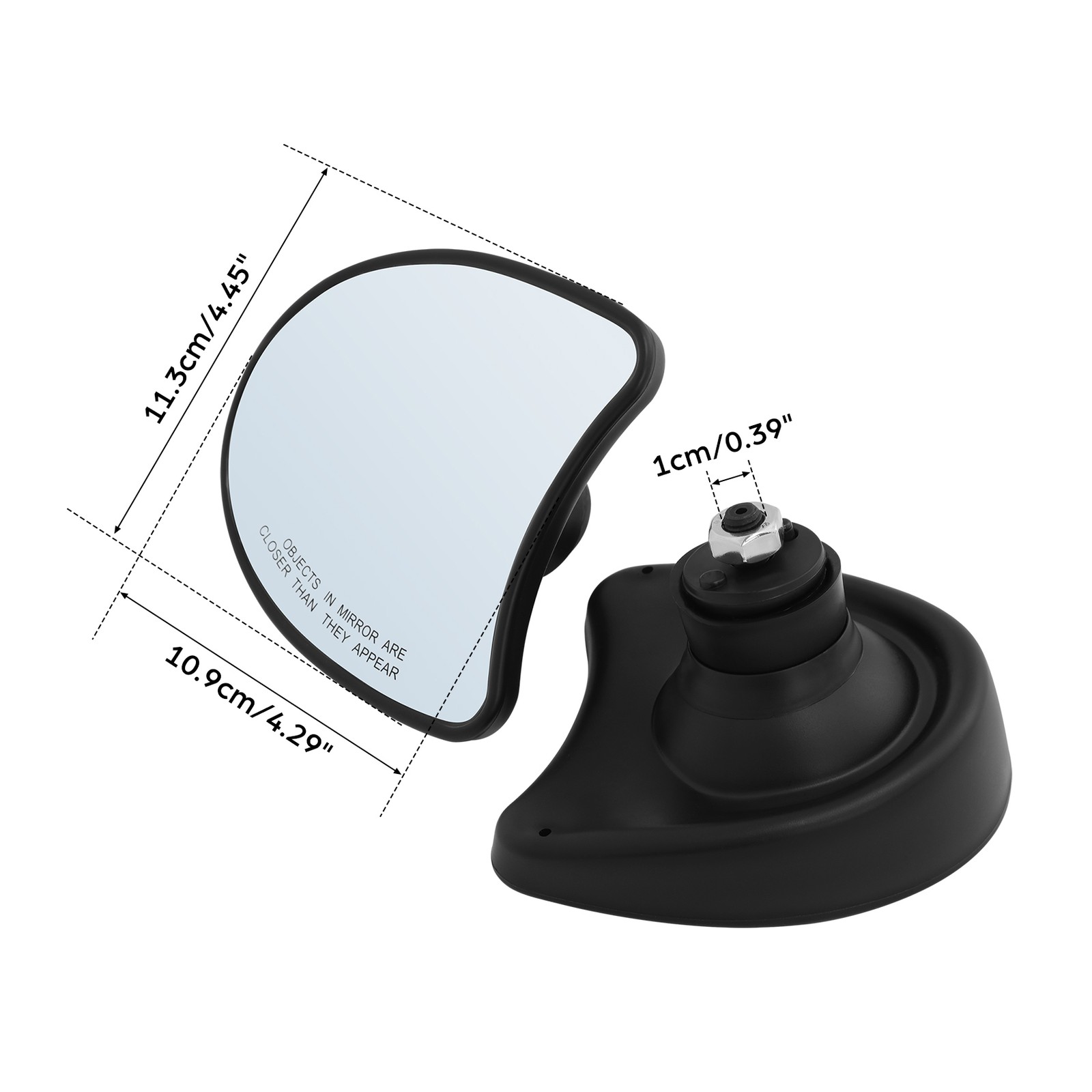 10mm Wide Fairing Mount Rear View Mirrors For Harley Touring Electra Glide 96-13