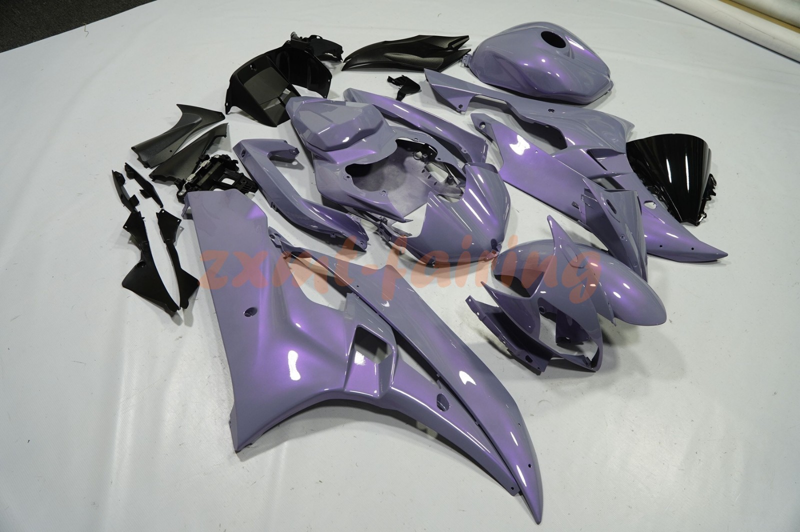 Chameleon Gray Dazz Purple Fairing Kit w/ Tank Cover for Yamaha YZF R6 2006-2007