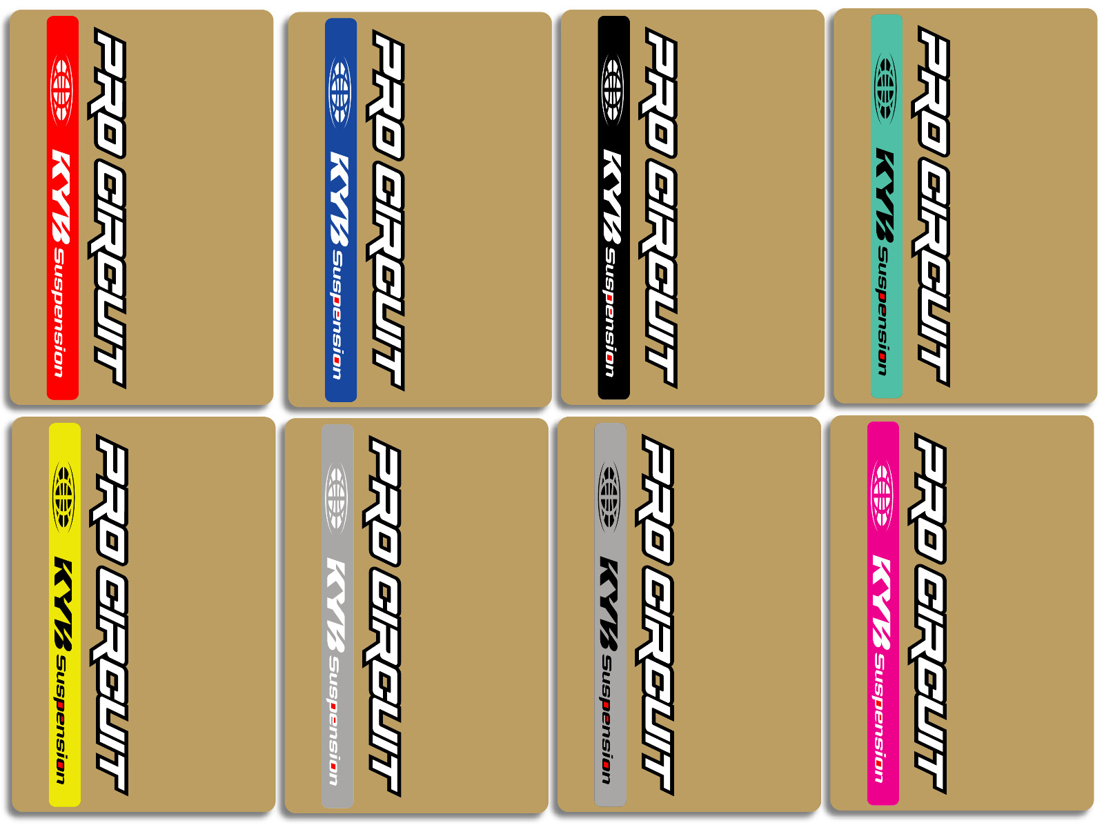 Pro Circuit KYB Fork Decals CRF YZF KX Motocross (Multiple Colors/Styles)(9×6)