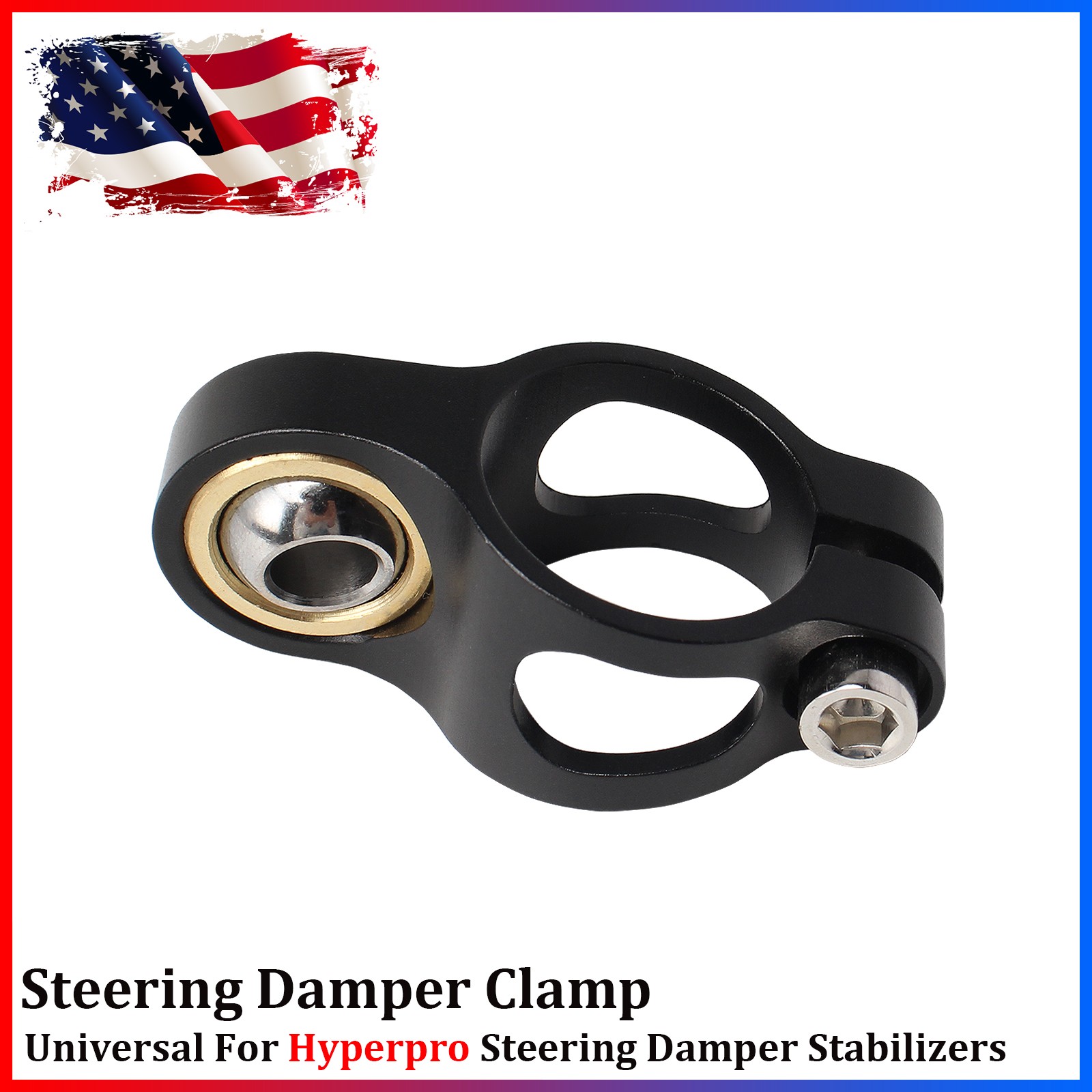 CNC Clip Clamp Holder Bracket Universal For Hyperpro Steering Damper Stabilizer