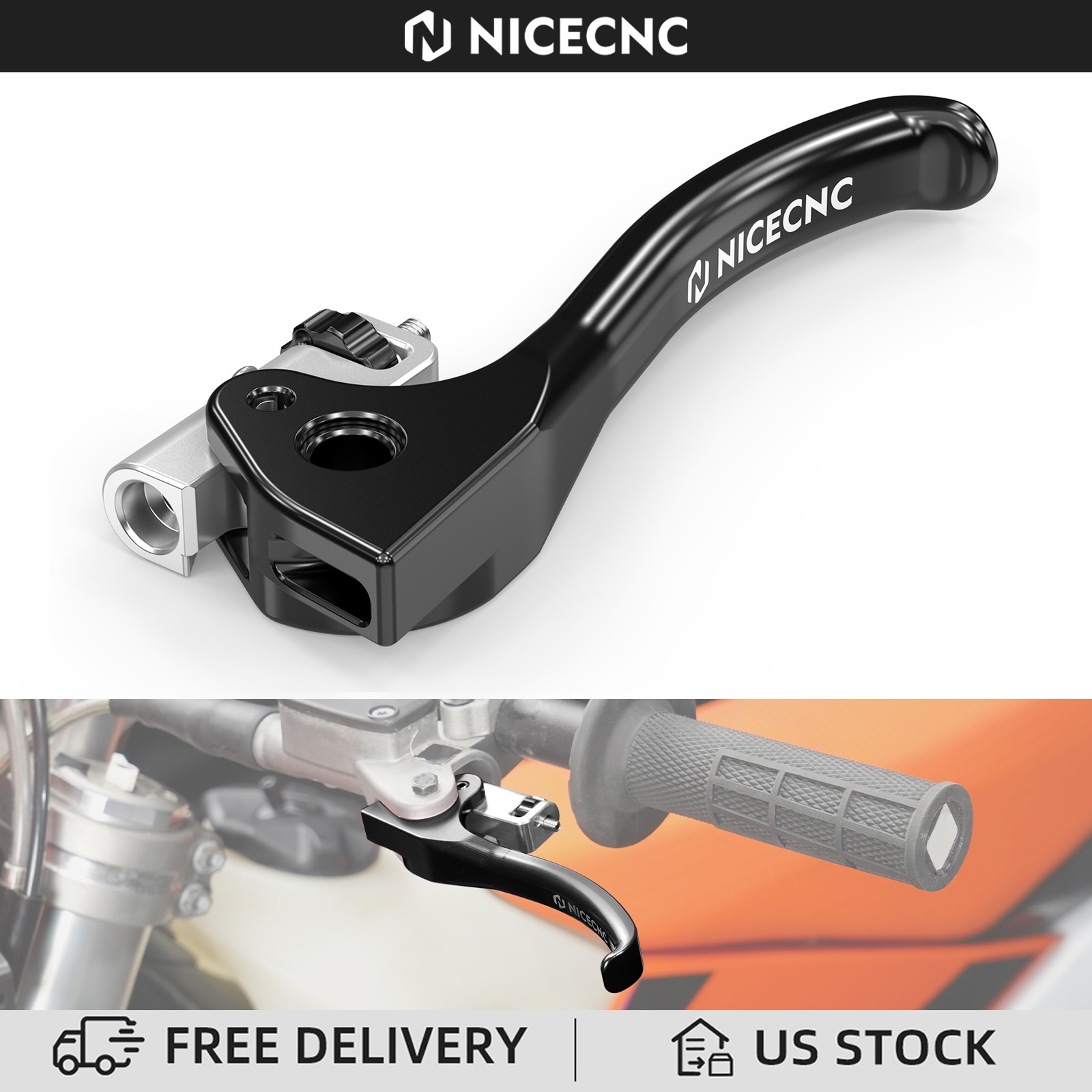 NICECNC Shorty Clutch Lever For KTM 150-500 EXC EXC-F XC-W XCF-W XW-F 2024-2025
