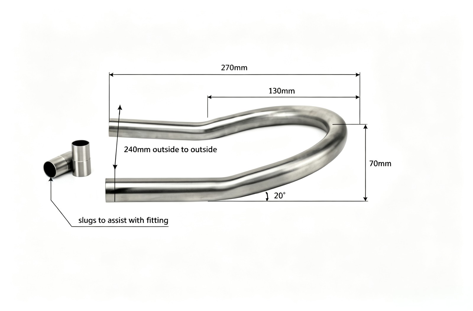 Cafe Racer Rear Frame Hoop Brat Style Seat Loop for Yamaha for Suzuki for Honda