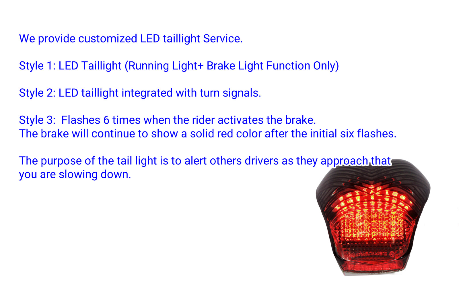 For BMW K1300S ; K1300R ;K1200S/R;LED Taillight Rear Lamp Integrated Turn Signal