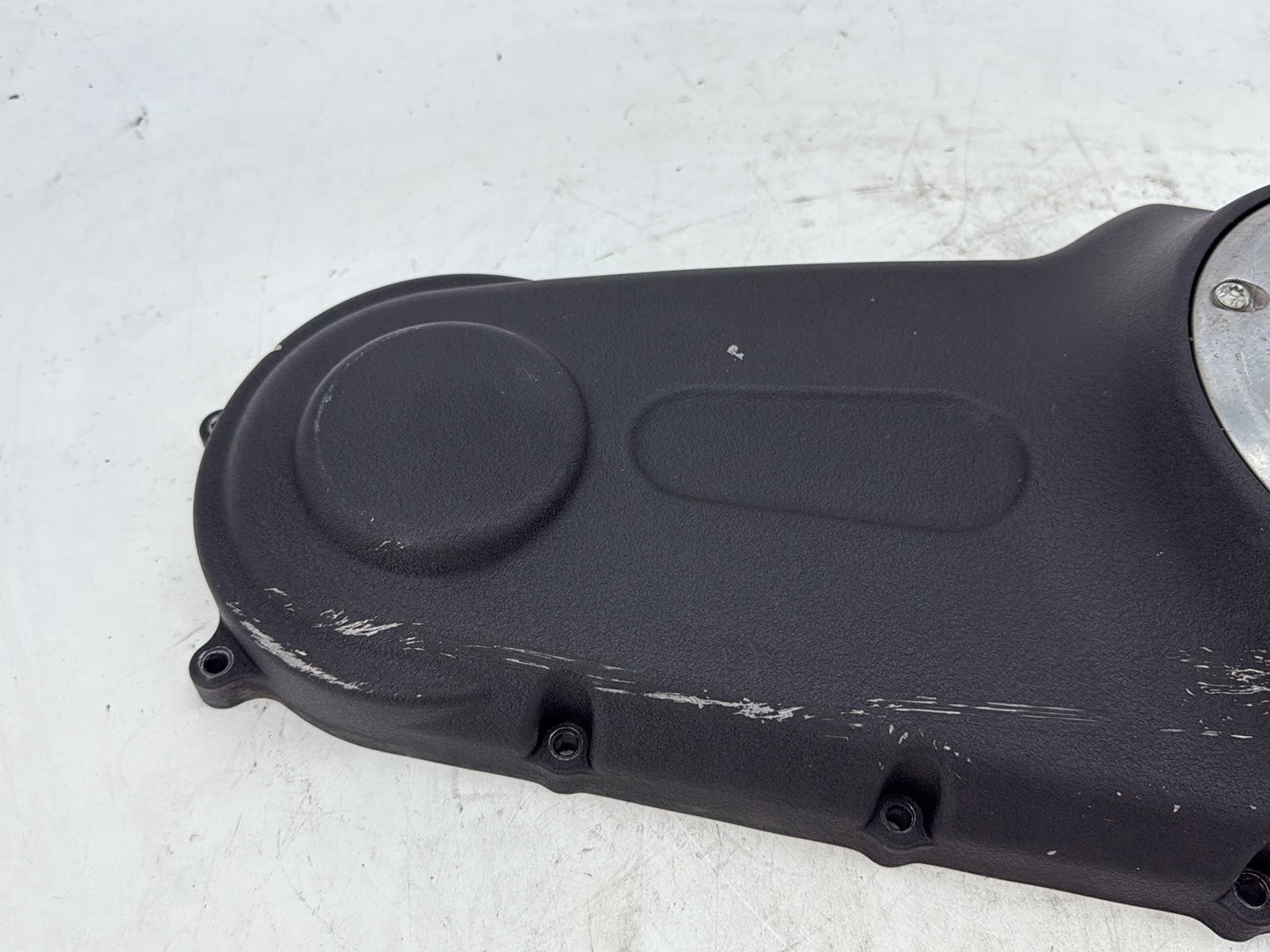 2012 Harley Dyna FXDF Fat Bob OEM Outer Primary Clutch Cover SCRATCHED