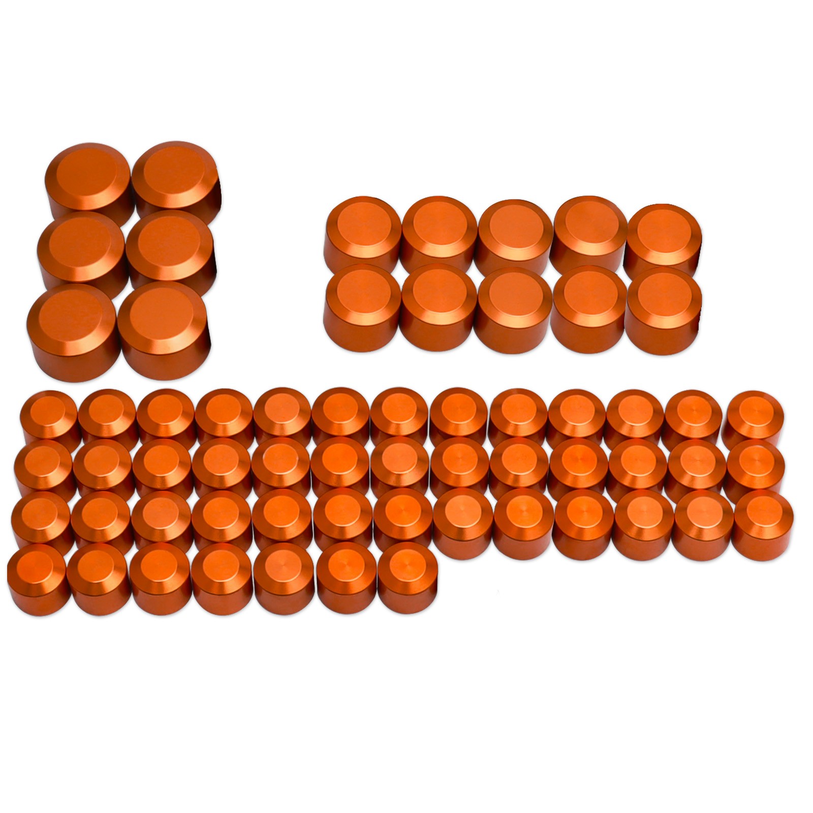 62PCS Engine Bolt Caps Cover Kit For Harley M8 Road Glide Street Glide Softail