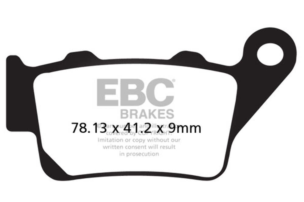 EBC Brake Pads HH Sintered for 2008-2015 BMW F 800 GS TWIN CYLINDER Rear