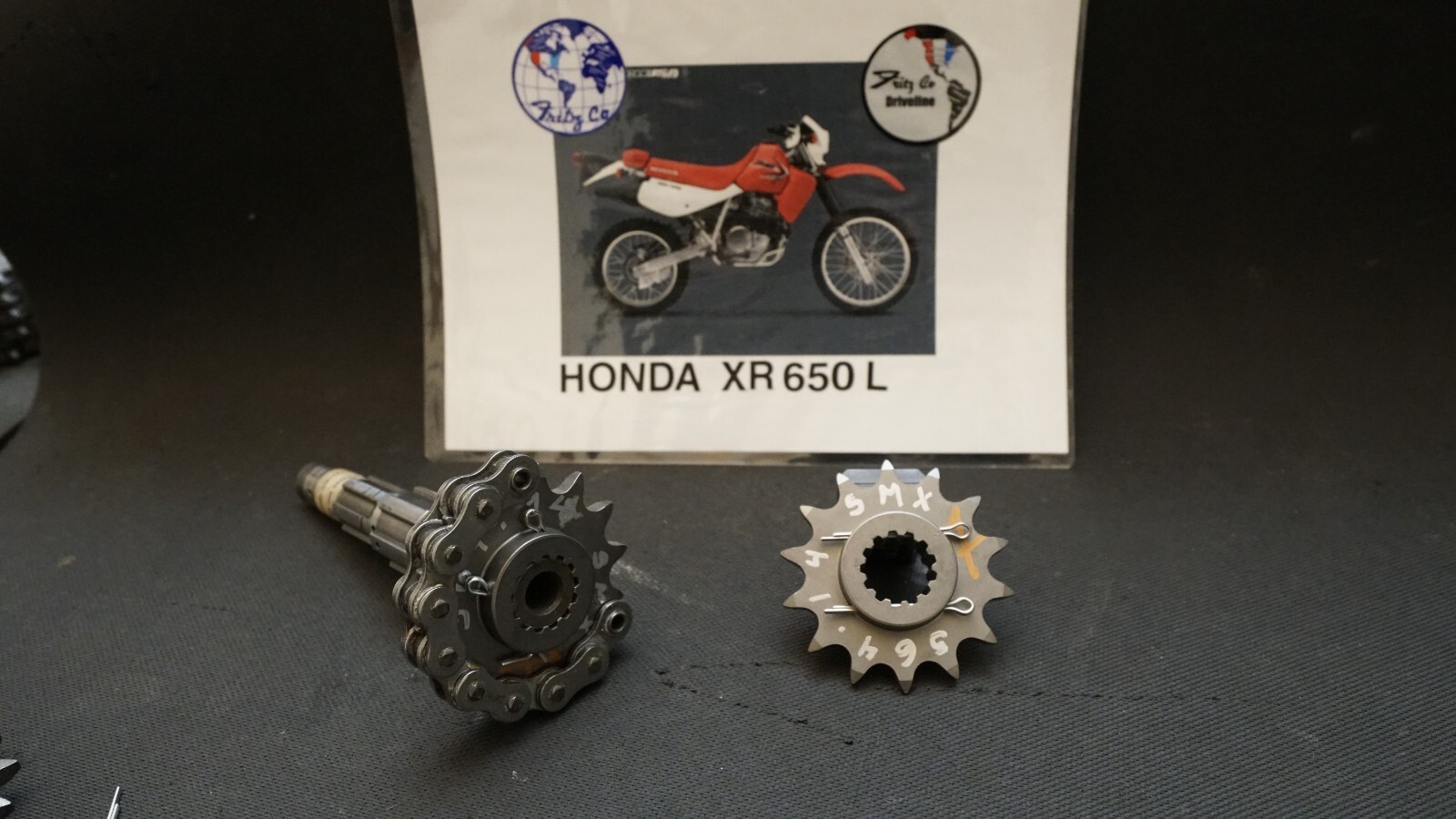 Honda XR650L FRITZCO 14T SUPER MAX long LIFE FRONT SPROCKET 520 chain
