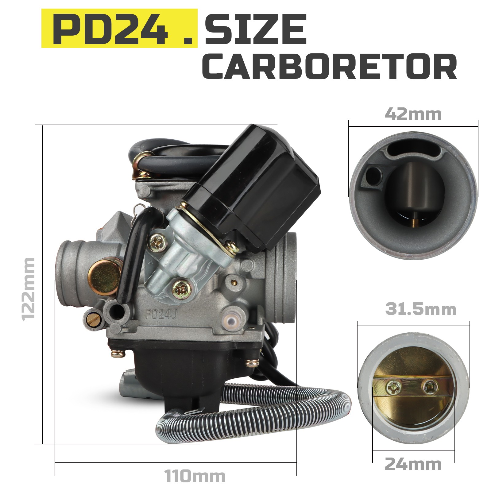 NIBBI Carburetor For American Sportworks Trail Wagon TW200 TW201 TW202 UTV ATV