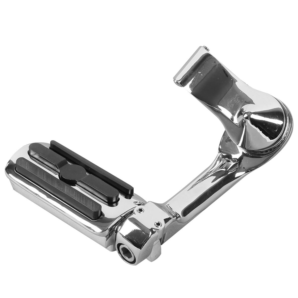 1.25″ 32mm Long Angled Highway Foot Pegs Crash Bar Mount Fit For Harley Touring