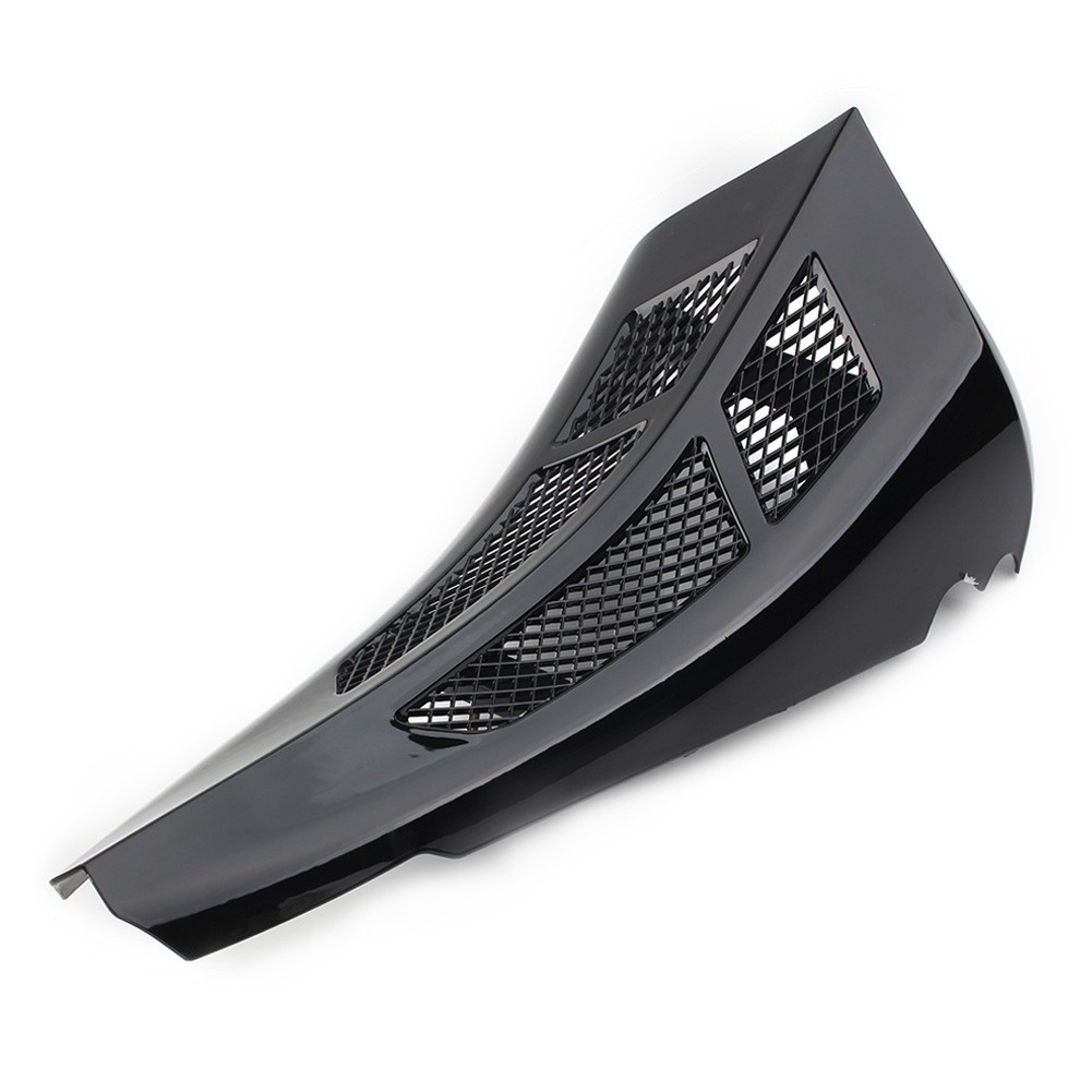 1* Black Stretched Tall Chin Spoiler Scoop For Harley Street Road Glide 14-22