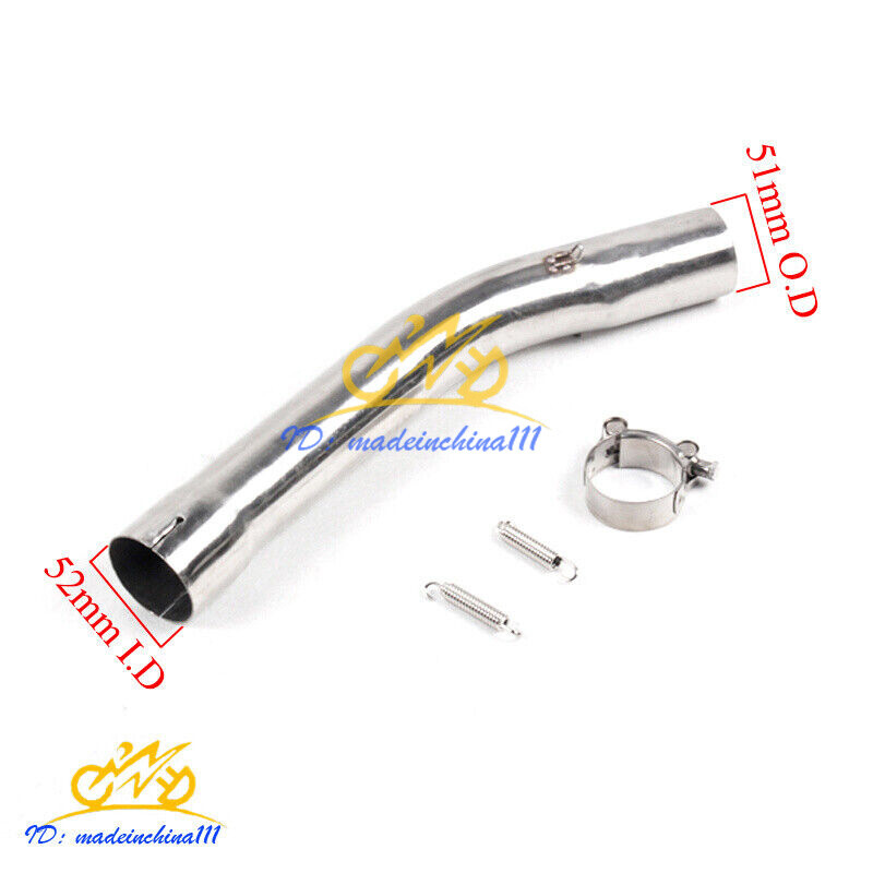 For Yamaha YZF-R6 R6s 1998-2005 Exhaust Middle Mid Pipe Connection Tube Slip On