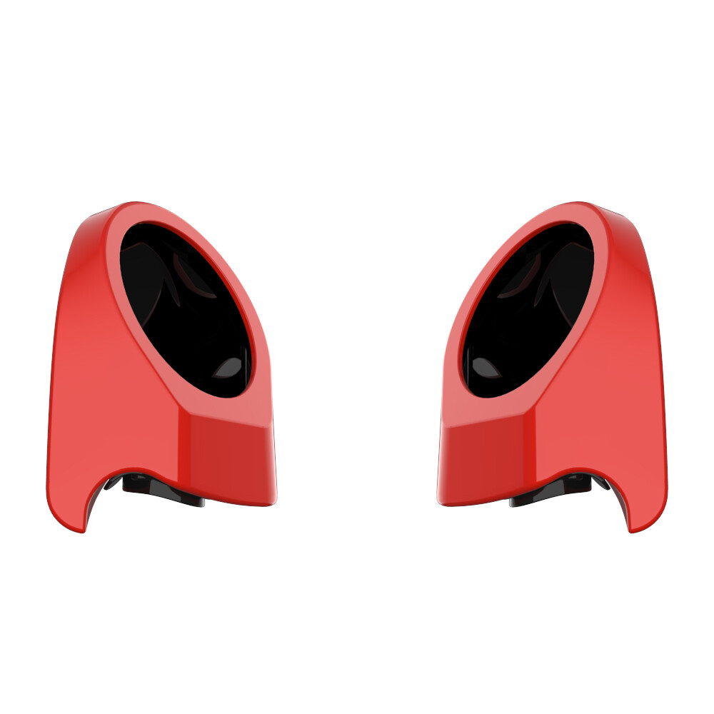 Advanblack 6.5 inches Speaker Pods PERFORMANCE ORANGE Fits Harley King Tour Pack