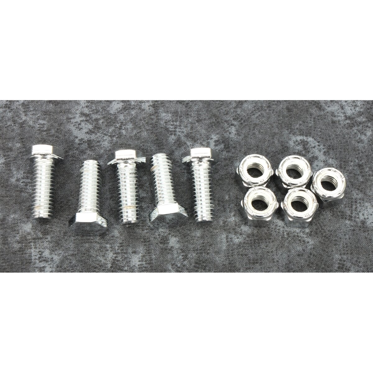 V-Twin Manufacturing Chrome Front/Rear Brake Rotor Hex Bolt Set – 8738-10T