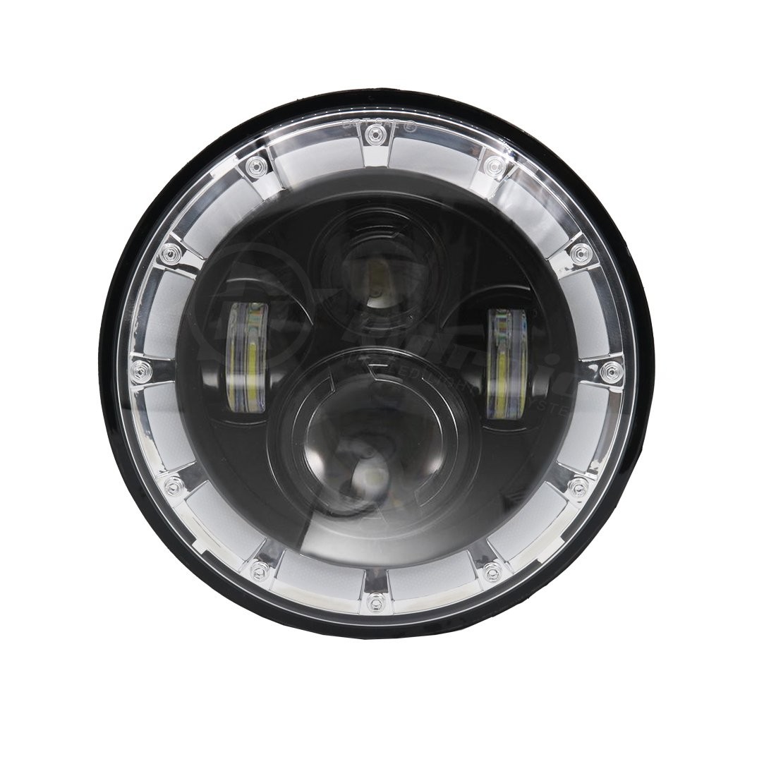 For Harley Davidson Fat Boy EFI FLSTF 7″ Round LED Headlight Projector DRL Hi/Lo