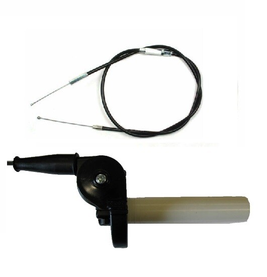 Gunnar Gasser Style Twist Throttle Assembly Black W Cable Vintage Motocross