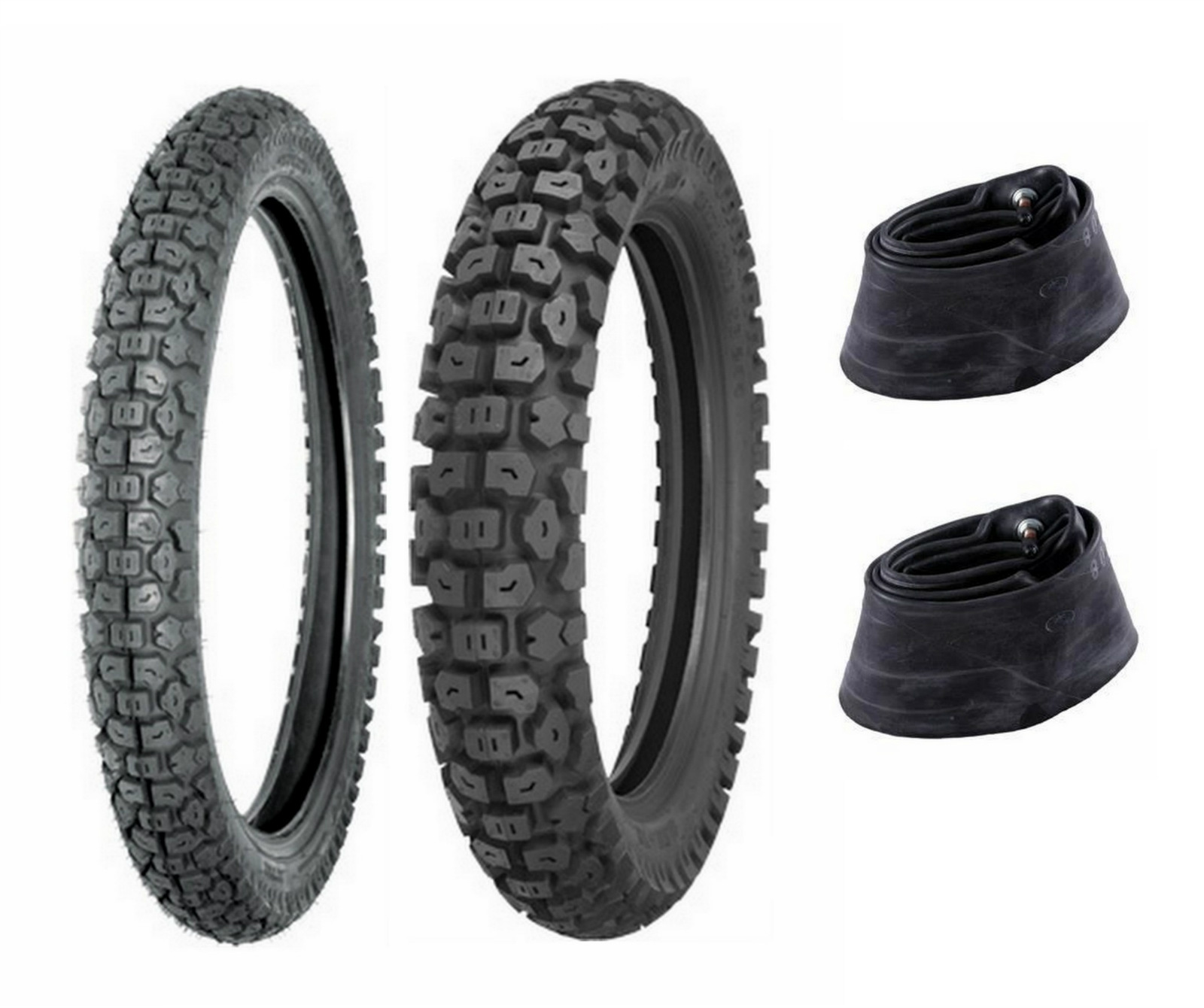 Shinko 3.00-21 & 4.60-18 244 Tires & Tubes Honda XR250L, Kaw KLX250S, Suz DR350S
