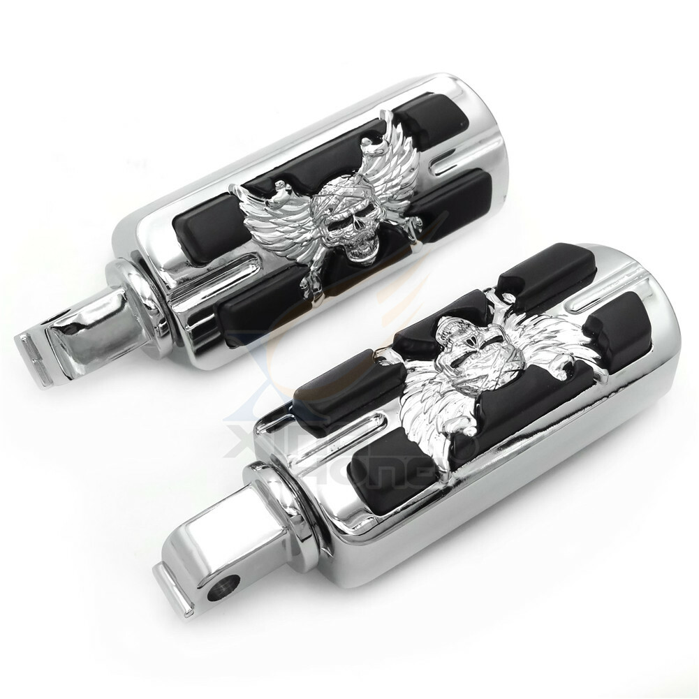 Pirate Skull Footpegs For Victory Hammer Jackpot Judge Vegas & 8-Ball front rear