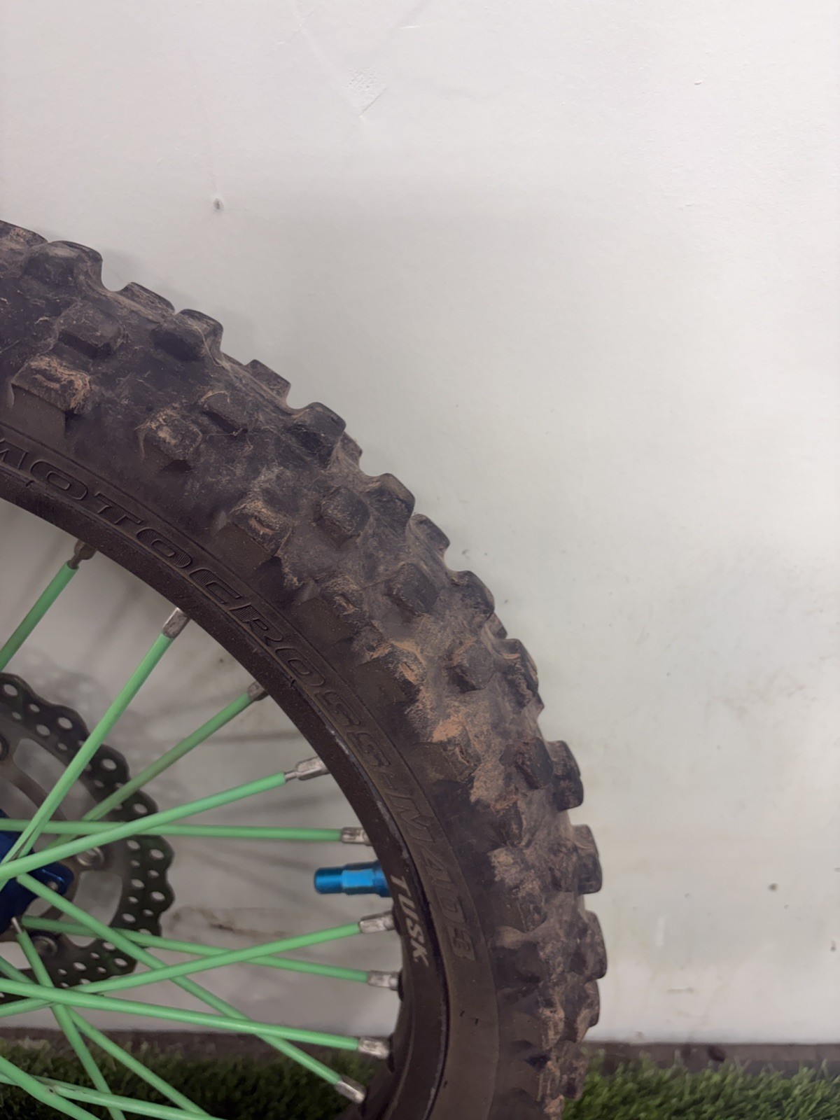 2012 06-18 KX450F KX250F KX250 TUSK IMPACT FRONT WHEEL HUB RIM ROTOR 21×1.60