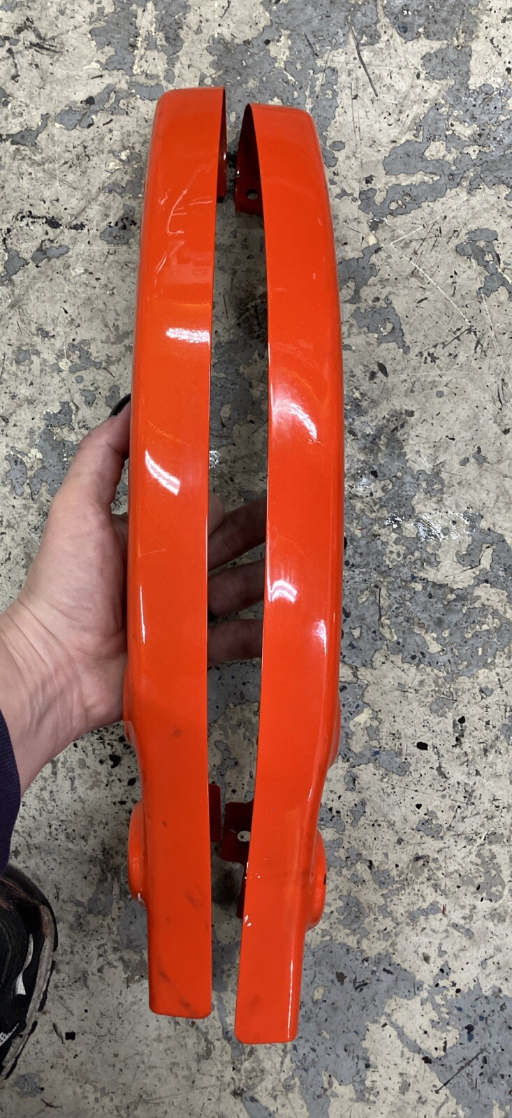 Harley Davidson OEM Electric Orange Rear Fender Strut Covers Touring LH RH