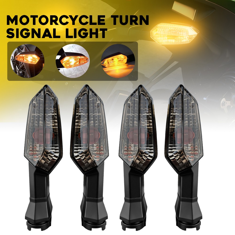 1/2 Pair Turn Signal Indicator Lamps Smoked Lens Fits 2013-2021 KAWASAKI NINJA