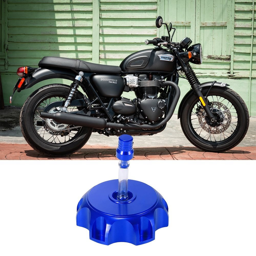 Blue Fuel Gas Tank Motorcycle Cap For Cover 51-54mm Car Auto Replacement EOOG PY