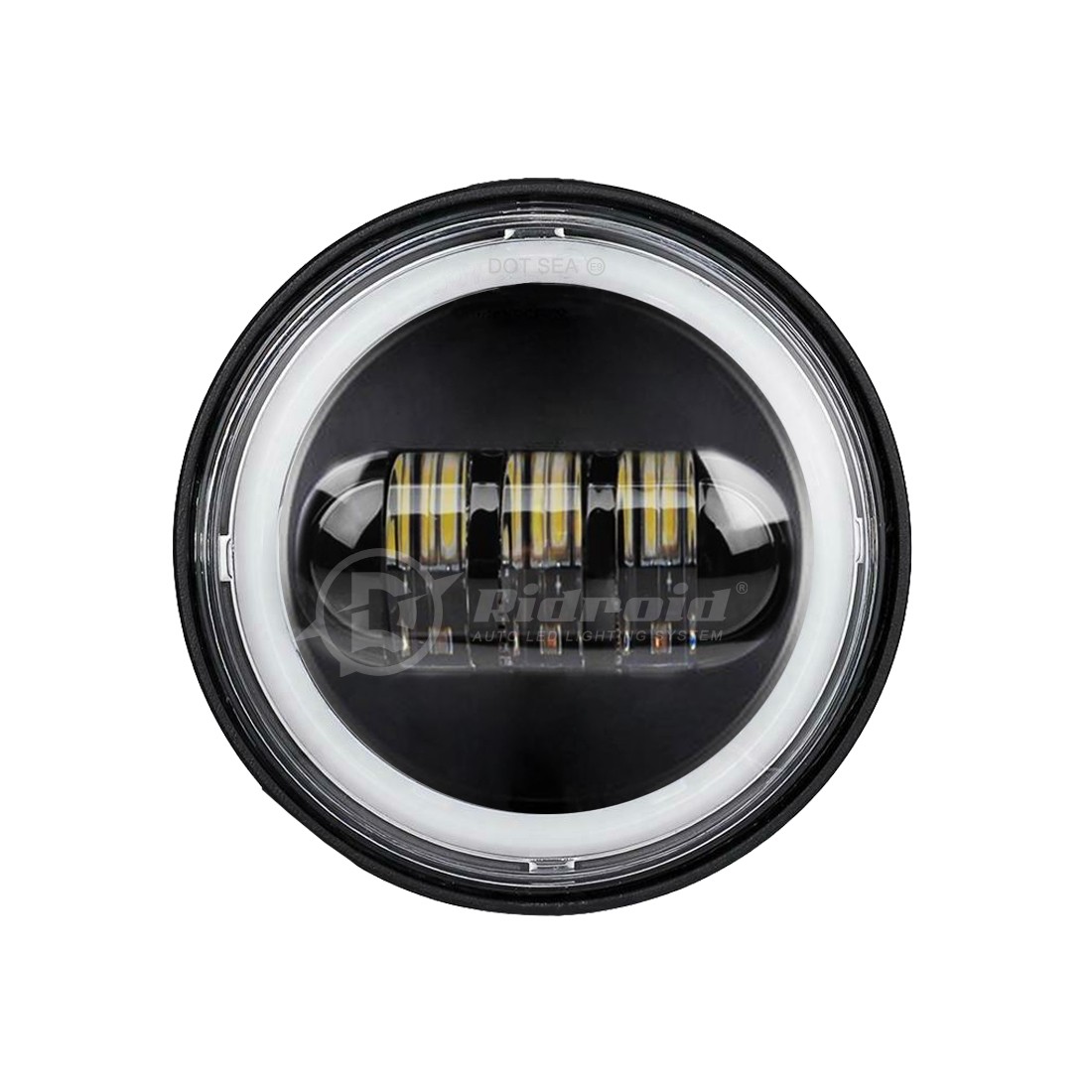 7” inch LED Halo Headlight DRL & 4.5” Fog Passing Lights For Harley Davidson
