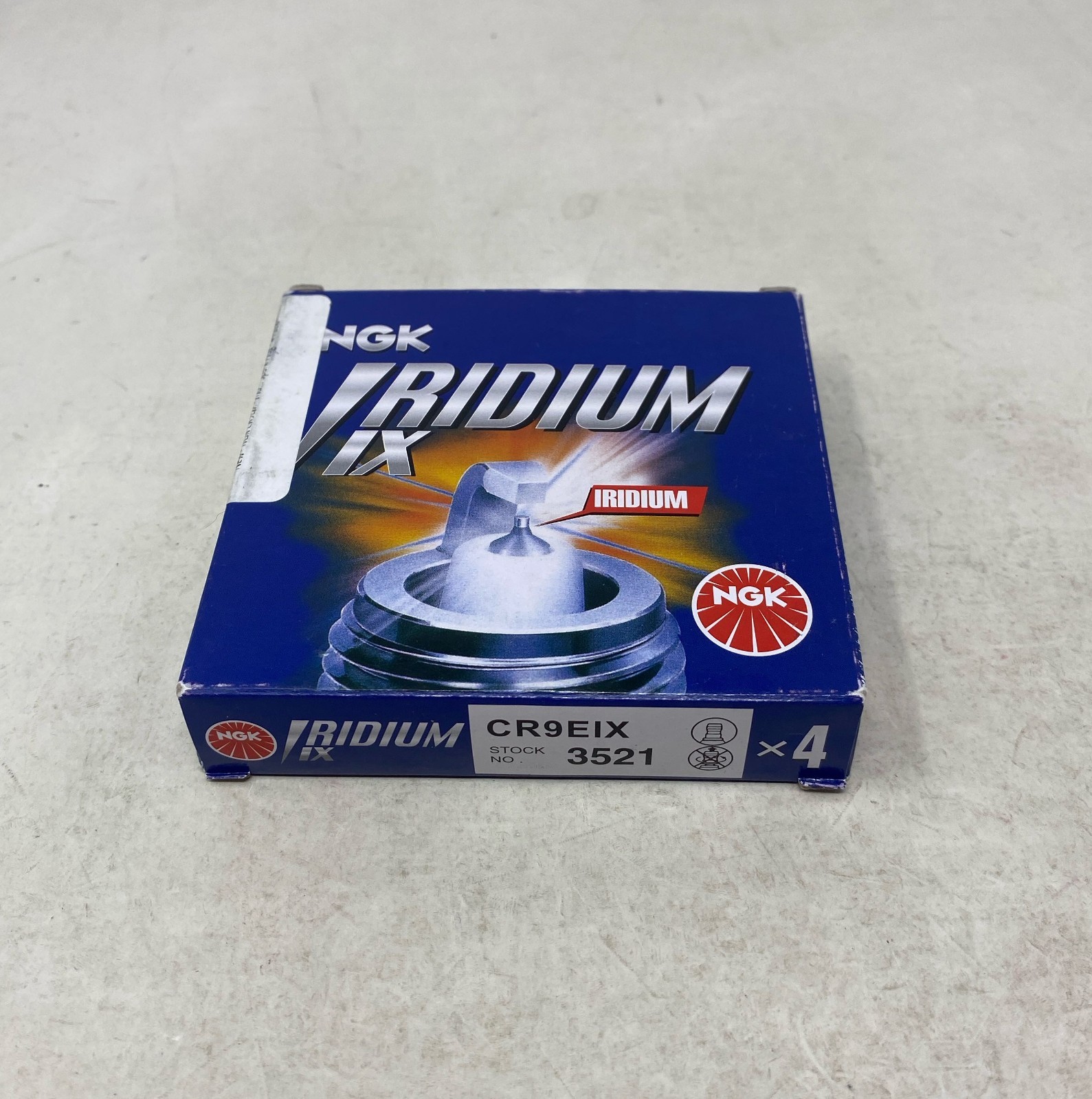 NGK Iridium IX Spark Plug CR9EIX (Stock No. 3521) – 4-Pack